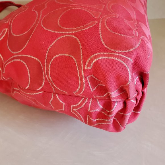 Euc Rare Vintage Coach Poppy Op Art Tote Bag Purse - Picture 8 of 11